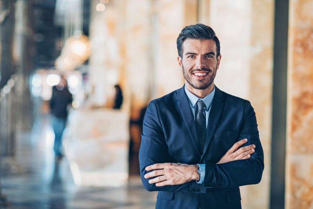 Smiling businessman